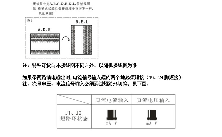 米科MIK-2600流量積算儀產(chǎn)品接線圖