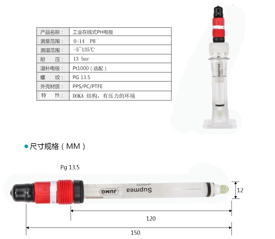 pH電極參數(shù)