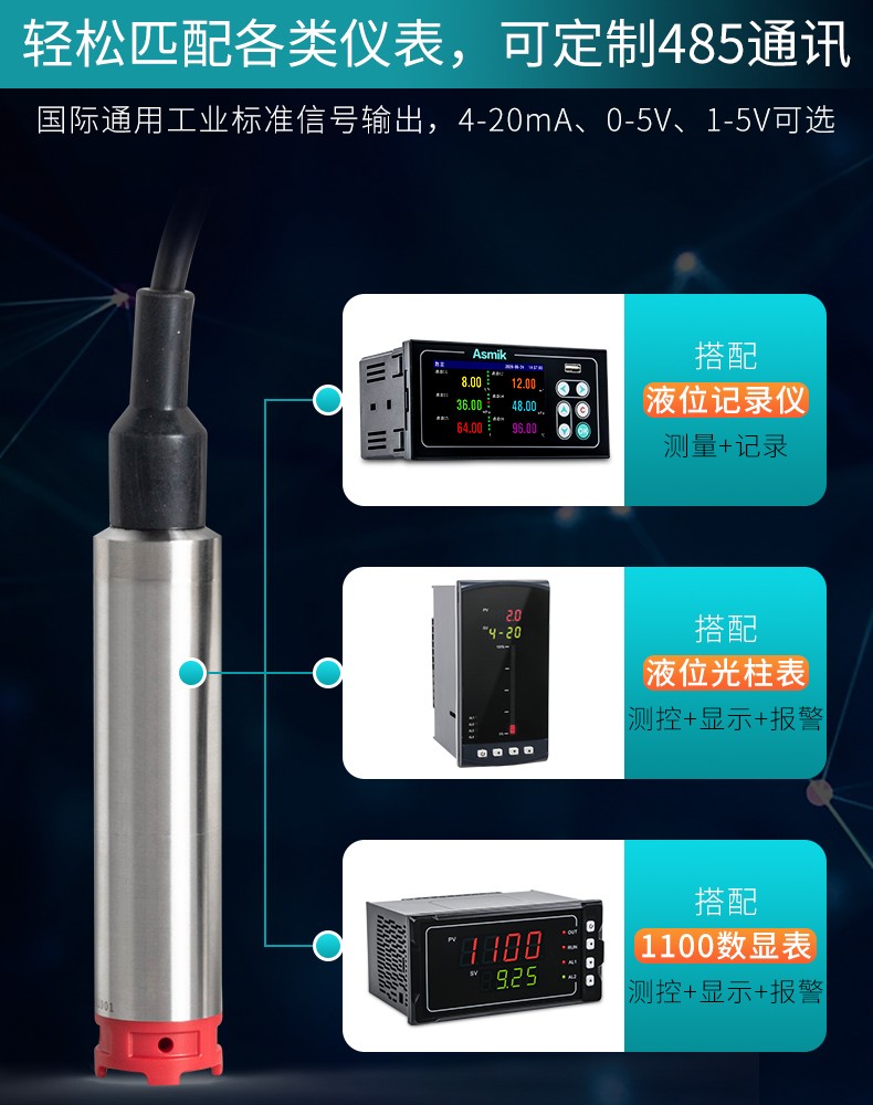 米科MIK-P260S投入式液位變送器產(chǎn)品搭配