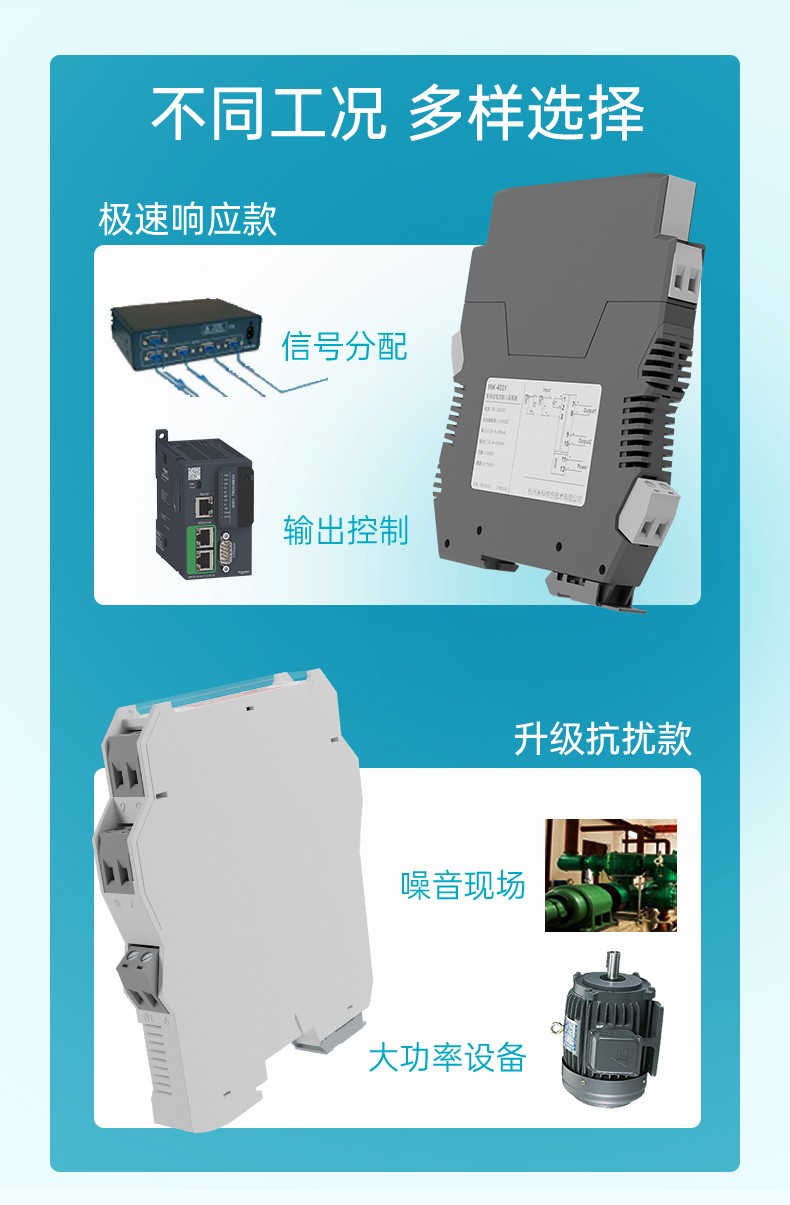 不同工況，多樣選擇